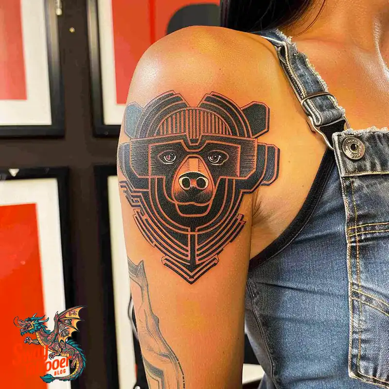 Abstract Bear Tattoos: Unleashing Wild Creativity on Skin 20 Bear Tattoo