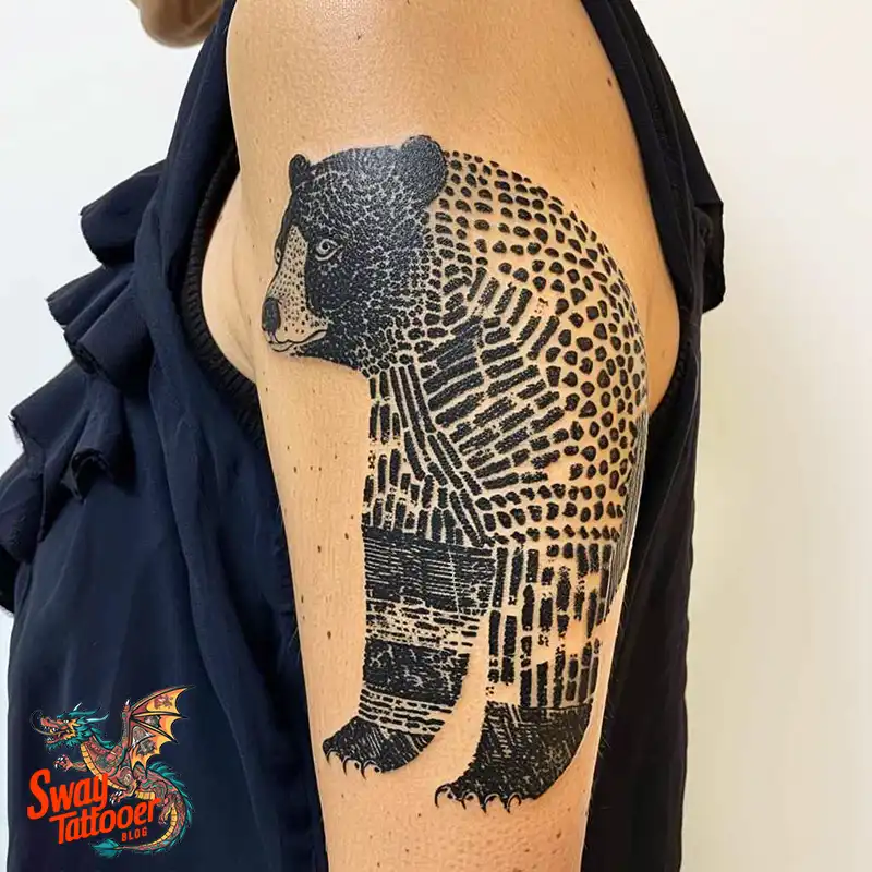 Abstract Bear Tattoos: Unleashing Wild Creativity on Skin 18 Bear Tattoo