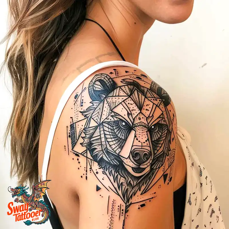Abstract Bear Tattoos: Unleashing Wild Creativity on Skin 6 Bear Tattoo