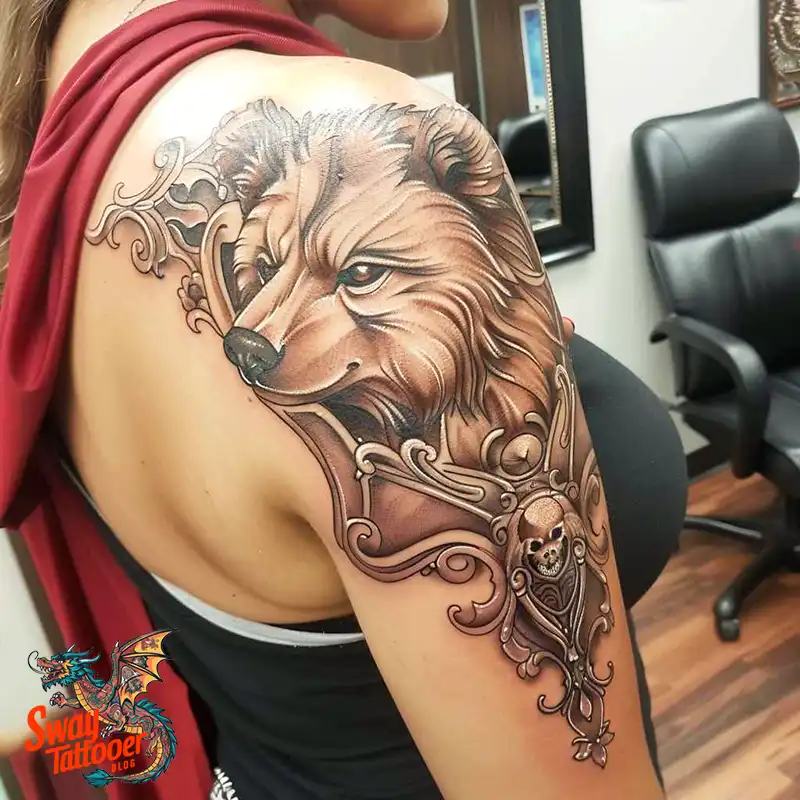 Abstract Bear Tattoos: Unleashing Wild Creativity on Skin 7 Bear Tattoo