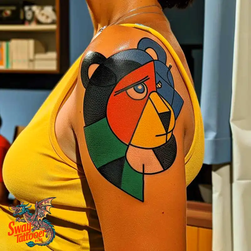 Abstract Bear Tattoos: Unleashing Wild Creativity on Skin 83 Bear Tattoo