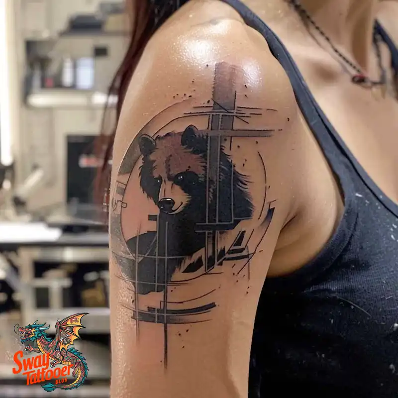 Abstract Bear Tattoos: Unleashing Wild Creativity on Skin 25 Bear Tattoo