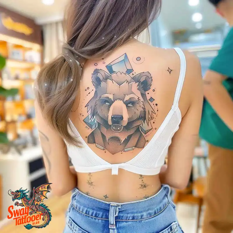 Abstract Bear Tattoos: Unleashing Wild Creativity on Skin 85 Bear Tattoo