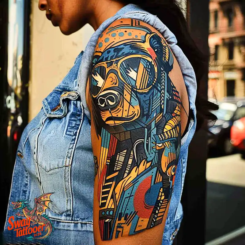 Bear Tattoos: Unleash Your Wild Side with Stunning Ink! 52 Bear Tattoo
