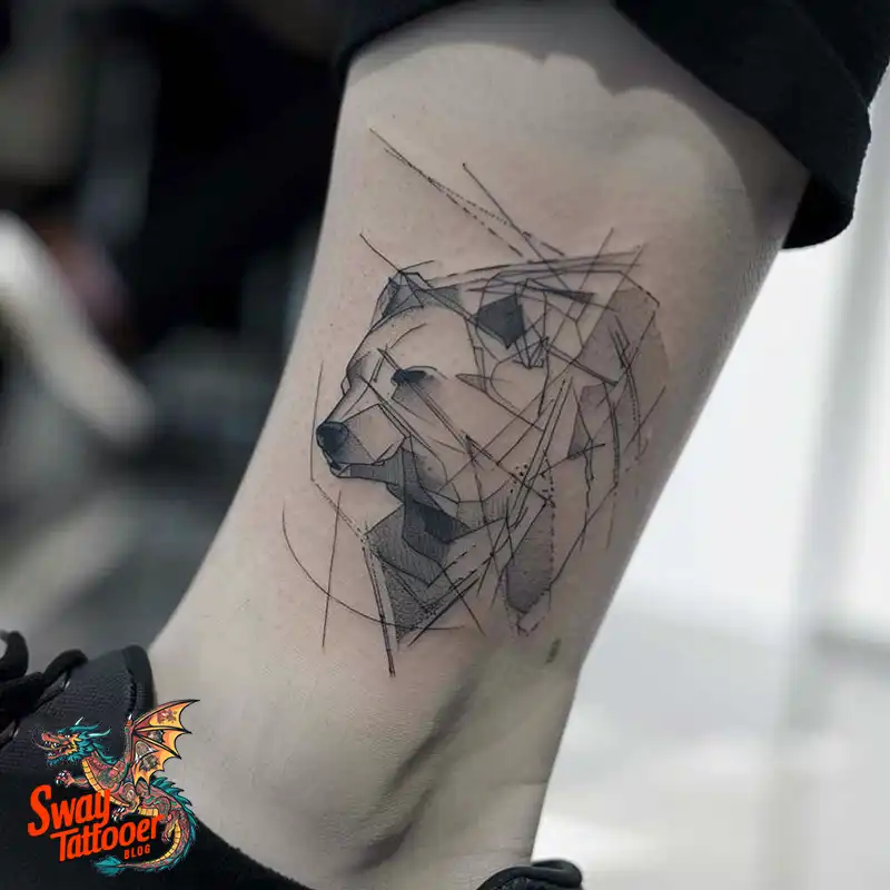 Abstract Bear Tattoos: Unleashing Wild Creativity on Skin 35 Bear Tattoo