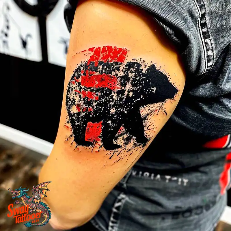 Abstract Bear Tattoos: Unleashing Wild Creativity on Skin 68 Bear Tattoo