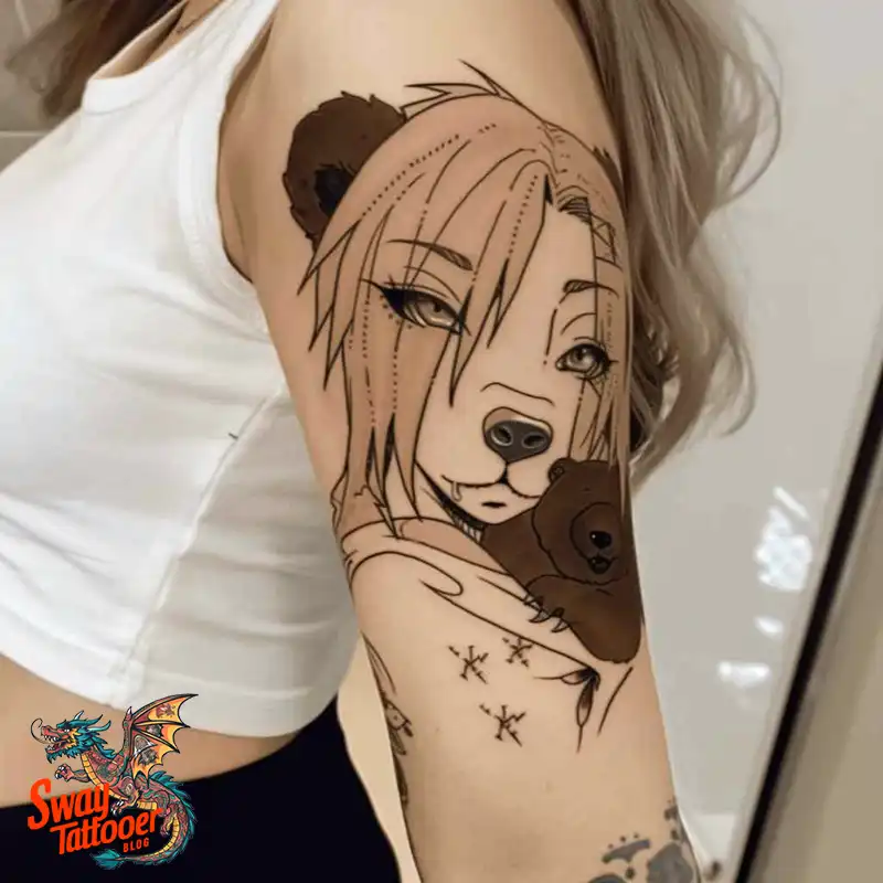 Bear Tattoos: Unleash Your Wild Side with Stunning Ink! 41 Bear Tattoo