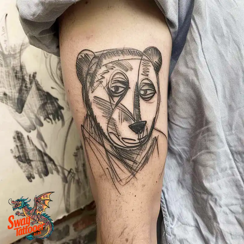 Abstract Bear Tattoos: Unleashing Wild Creativity on Skin 57 Bear Tattoo
