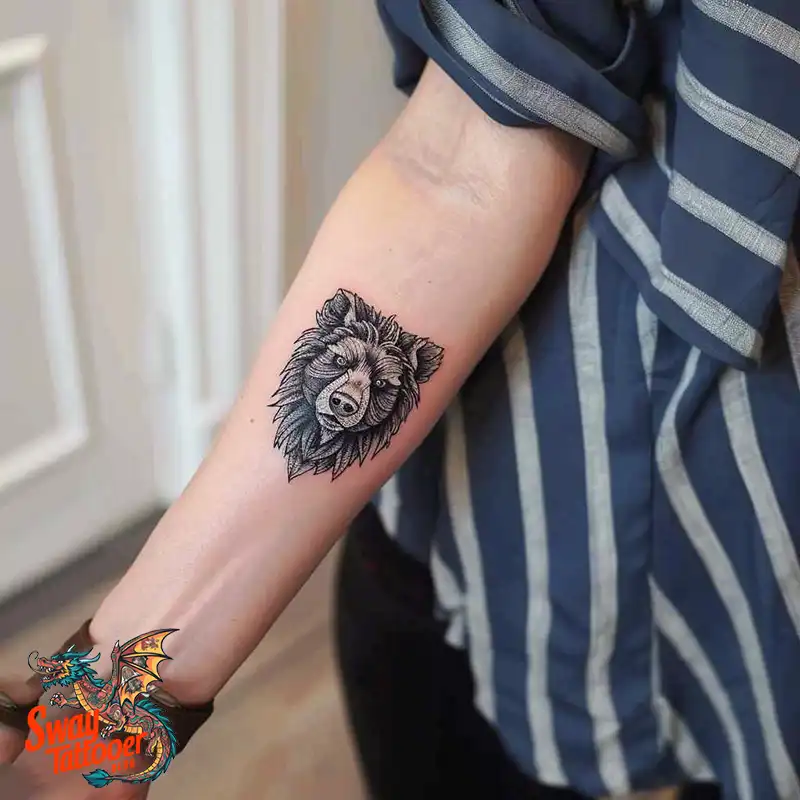 Abstract Bear Tattoos: Unleashing Wild Creativity on Skin 49 Bear Tattoo
