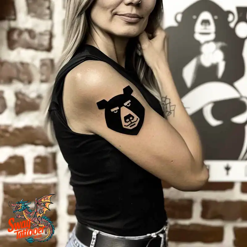 Abstract Bear Tattoos: Unleashing Wild Creativity on Skin 52 Bear Tattoo