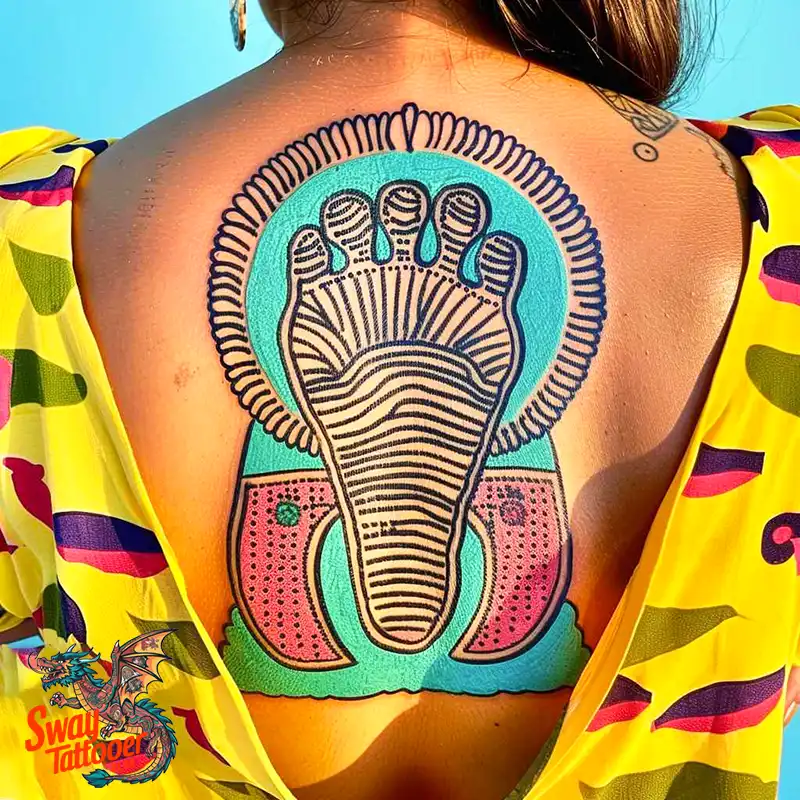 Baby Footprint Tattoos: Cherish Every Step in Ink Forever 48 baby footprint tattoo