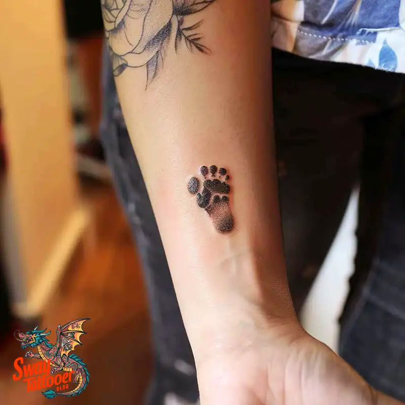 Baby Footprint Tattoos: Cherish Every Step in Ink Forever 39 baby footprint tattoo