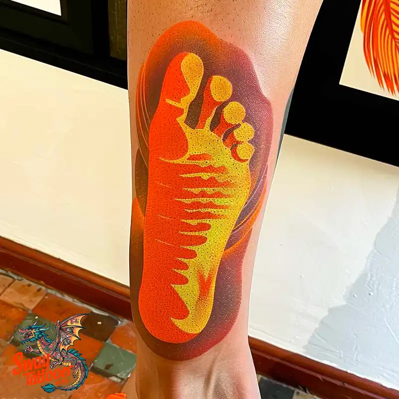 Baby Footprint Tattoos: Cherish Every Step in Ink Forever 42 baby footprint tattoo