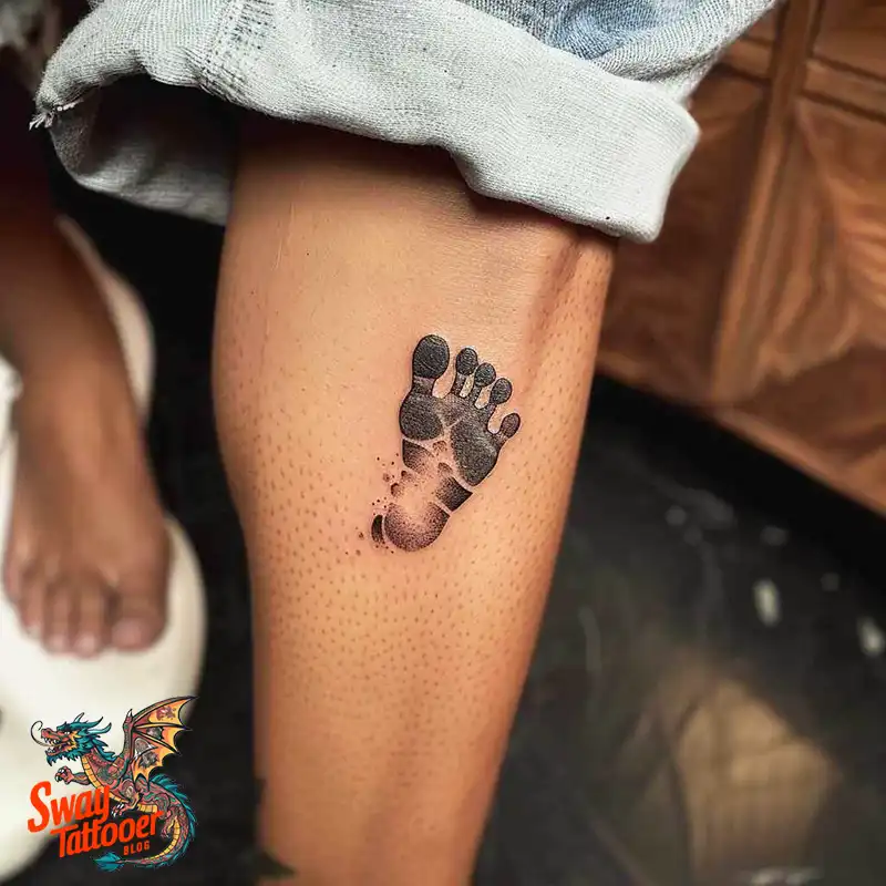 Baby Footprint Tattoos: Cherish Every Step in Ink Forever 58 baby footprint tattoo