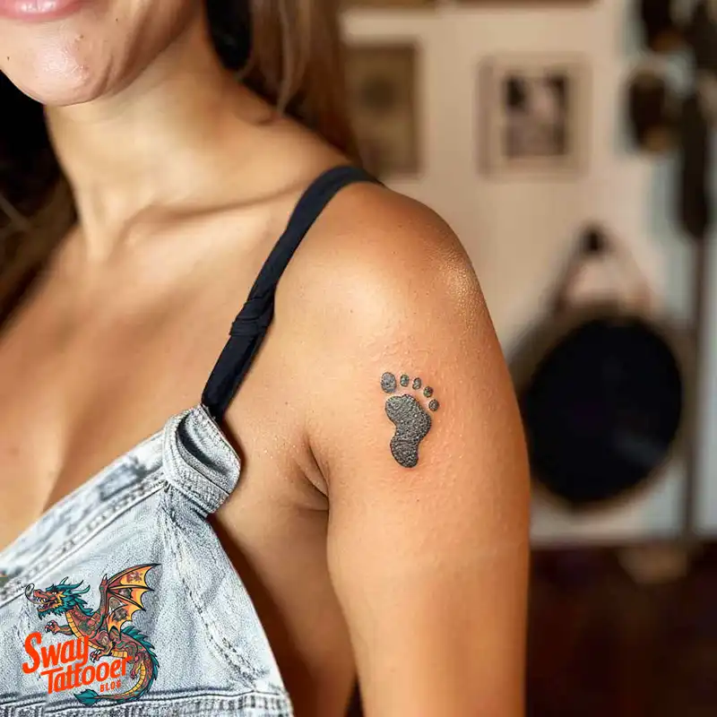 Baby Footprint Tattoos: Cherish Every Step in Ink Forever 30 baby footprint tattoo
