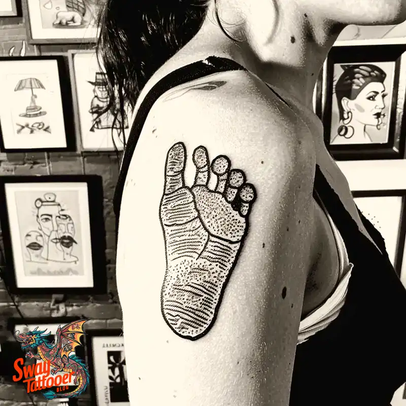 Baby Footprint Tattoos: Cherish Every Step in Ink Forever 20 baby footprint tattoo