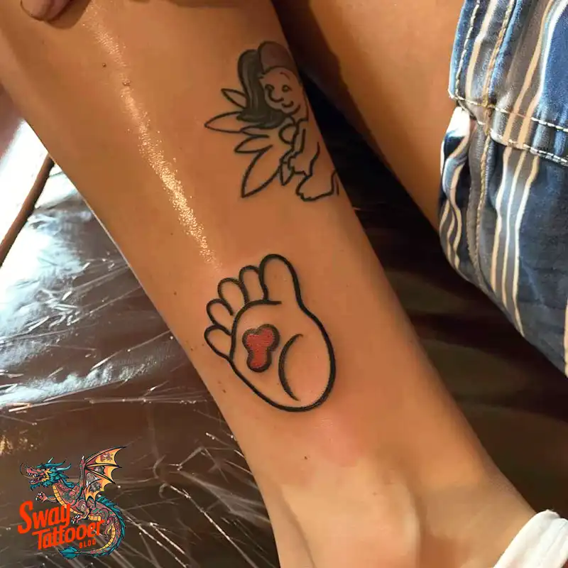 Baby Footprint Tattoos: Cherish Every Step in Ink Forever 17 baby footprint tattoo