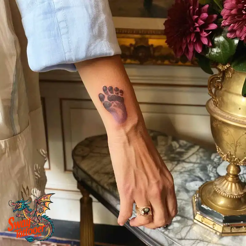 Baby Footprint Tattoos: Cherish Every Step in Ink Forever 10 baby footprint tattoo
