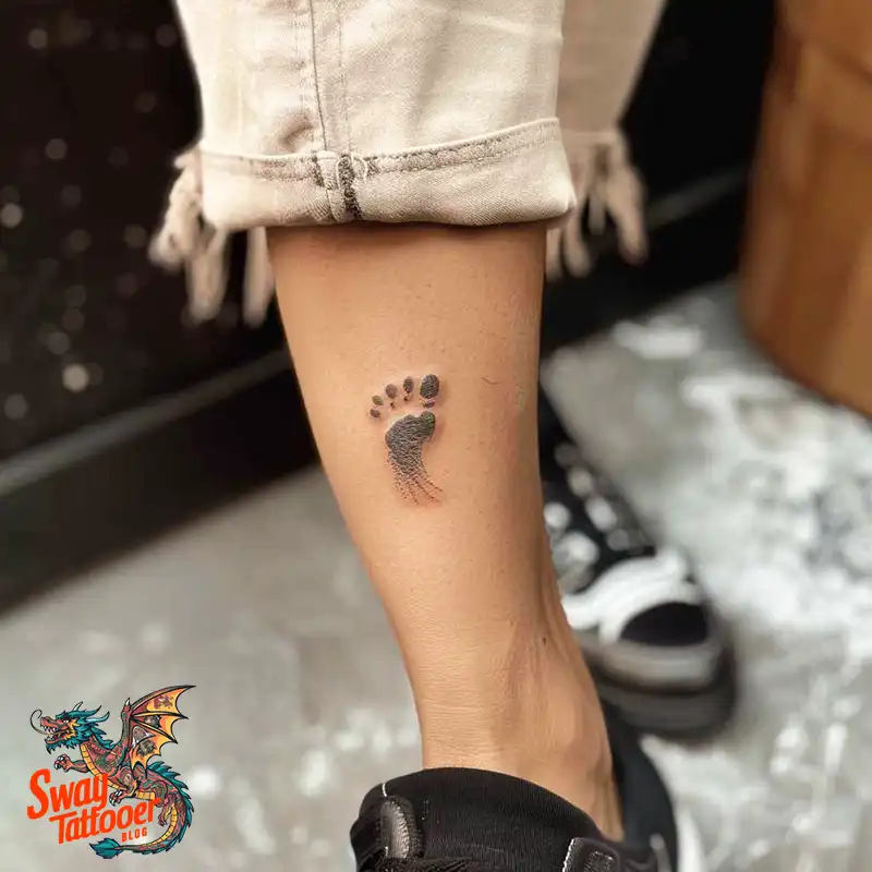 Baby Footprint Tattoos: Cherish Every Step in Ink Forever 8 baby footprint tattoo