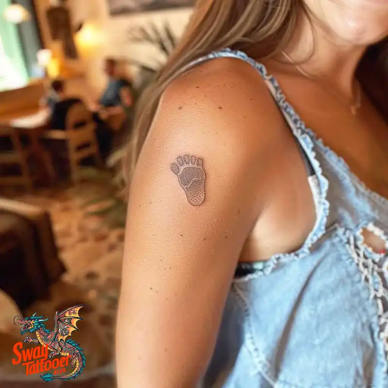 Baby Footprint Tattoos: Cherish Every Step in Ink Forever 4 baby footprint tattoo