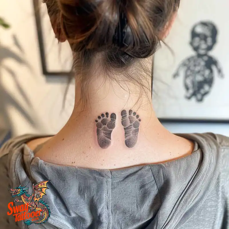 Baby Footprint Tattoos: Cherish Every Step in Ink Forever 2 baby footprint tattoo