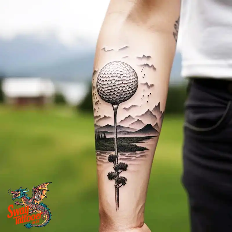 Golf Tattoos: Show Your Passion on the Greens and Your Skin! 49 golf tattoo