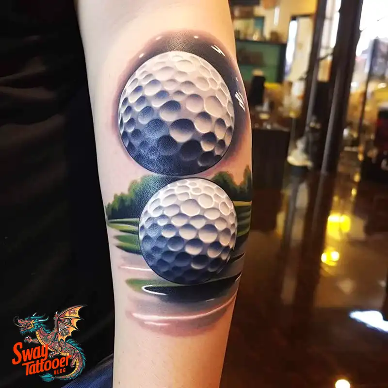 Golf Tattoos: Show Your Passion on the Greens and Your Skin! 36 golf tattoo