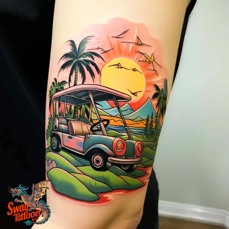 Golf Tattoos: Show Your Passion on the Greens and Your Skin! 33 golf tattoo