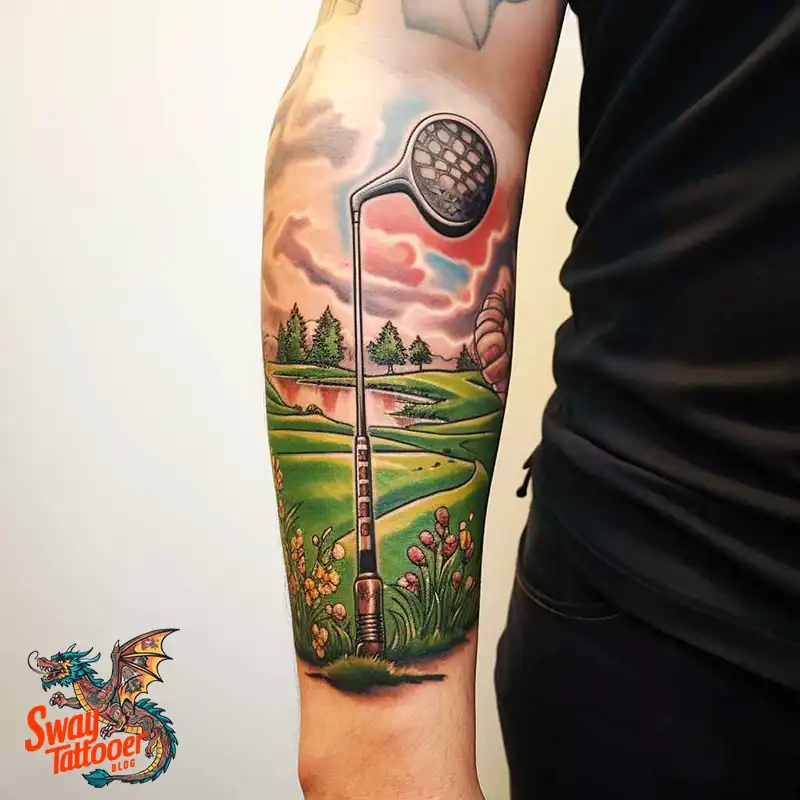 Golf Tattoos: Show Your Passion on the Greens and Your Skin! 30 golf tattoo