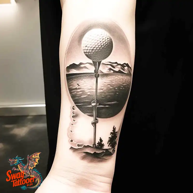 Golf Tattoos: Show Your Passion on the Greens and Your Skin! 47 golf tattoo