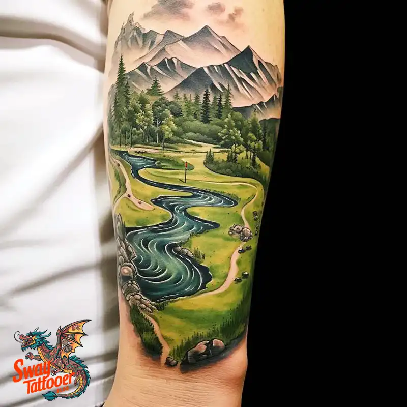 Golf Tattoos: Show Your Passion on the Greens and Your Skin! 19 golf tattoo