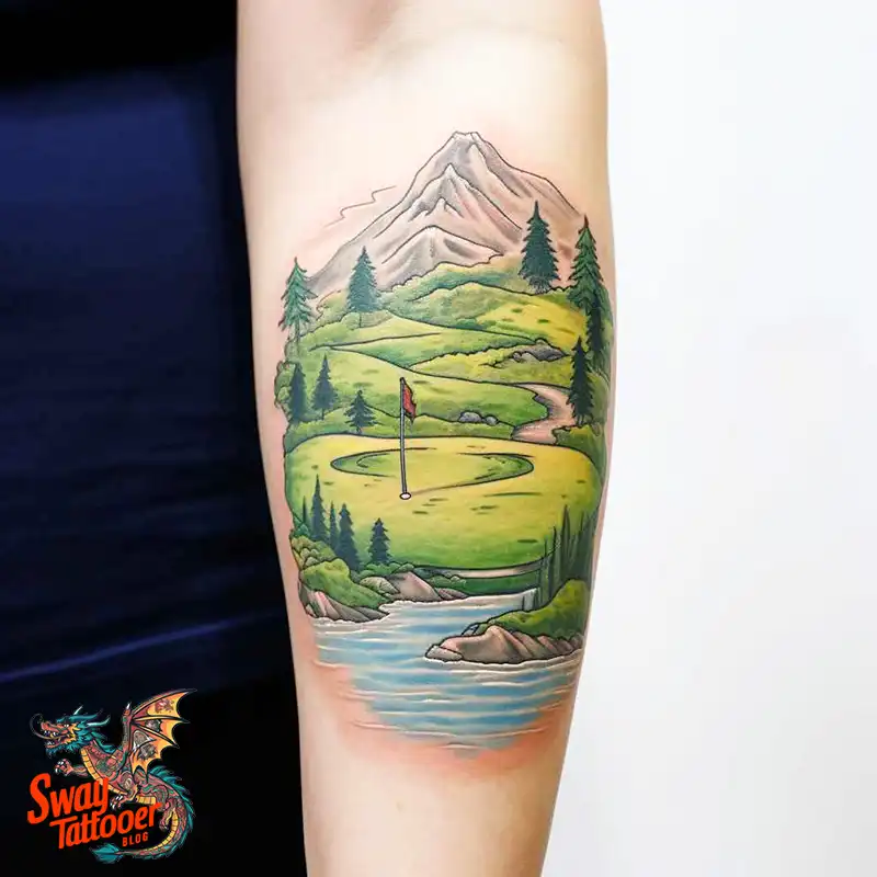 Golf Tattoos: Show Your Passion on the Greens and Your Skin! 21 golf tattoo