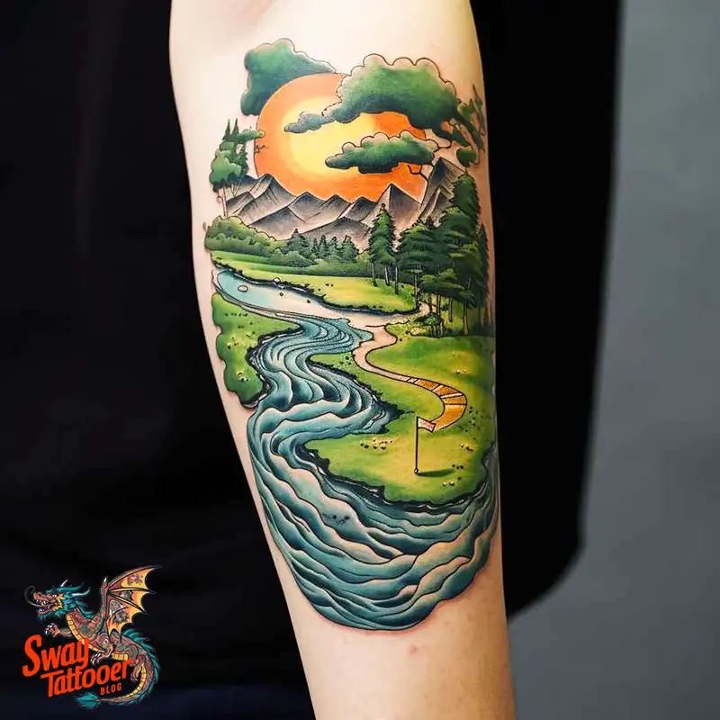 Golf Tattoos: Show Your Passion on the Greens and Your Skin! 22 golf tattoo
