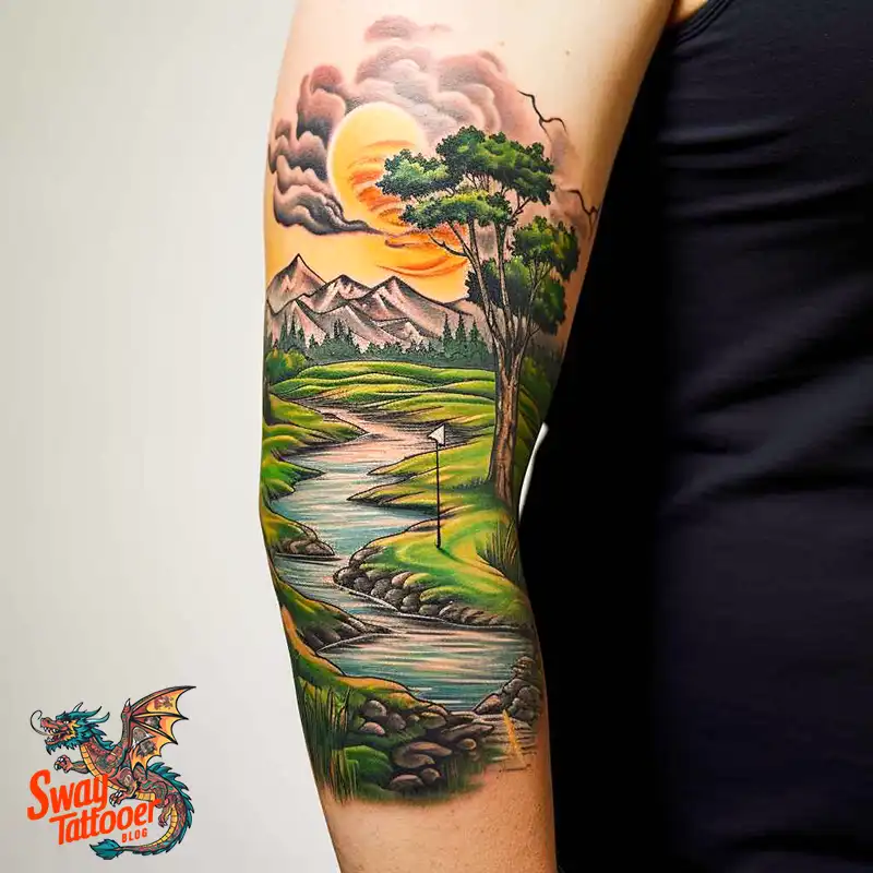 Golf Tattoos: Show Your Passion on the Greens and Your Skin! 24 golf tattoo