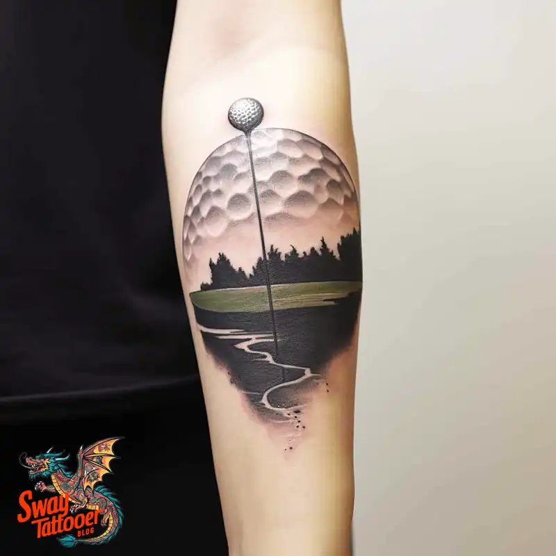 Golf Tattoos: Show Your Passion on the Greens and Your Skin! 46 golf tattoo