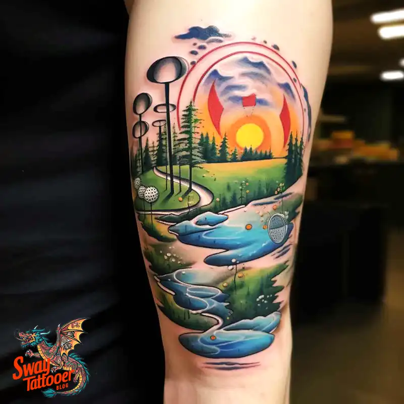 Golf Tattoos: Show Your Passion on the Greens and Your Skin! 17 golf tattoo