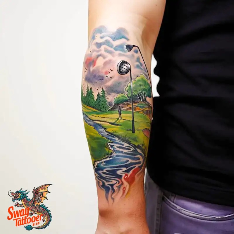 Golf Tattoos: Show Your Passion on the Greens and Your Skin! 16 golf tattoo