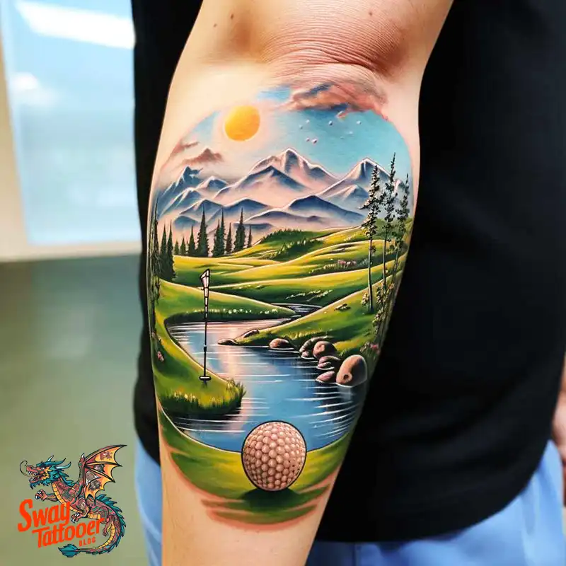 Golf Tattoos: Show Your Passion on the Greens and Your Skin! 15 golf tattoo