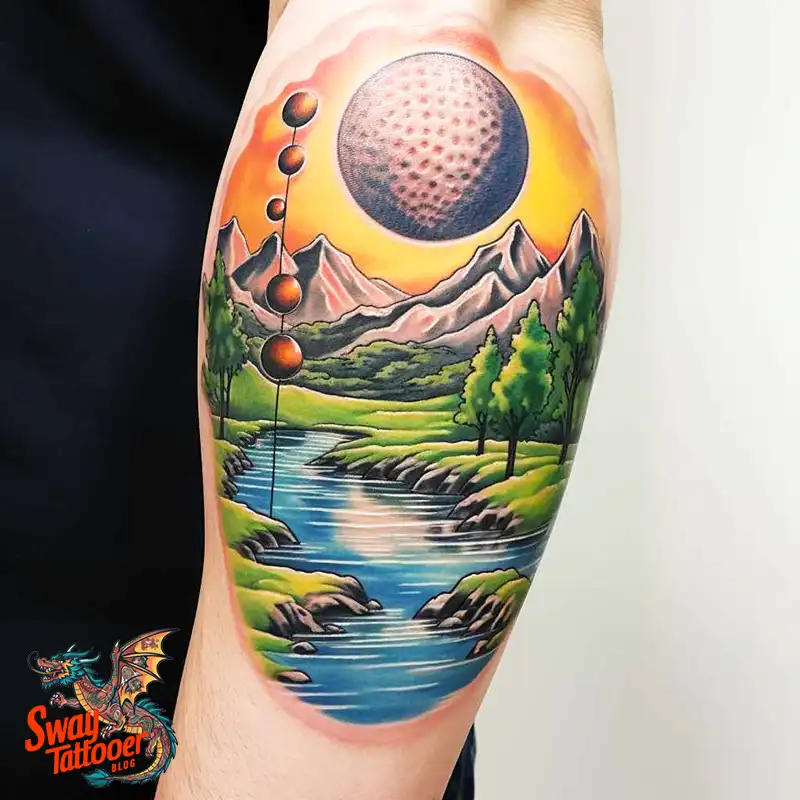 Golf Tattoos: Show Your Passion on the Greens and Your Skin! 14 golf tattoo