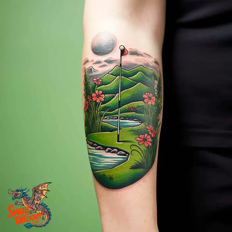 Golf Tattoos: Show Your Passion on the Greens and Your Skin! 11 golf tattoo
