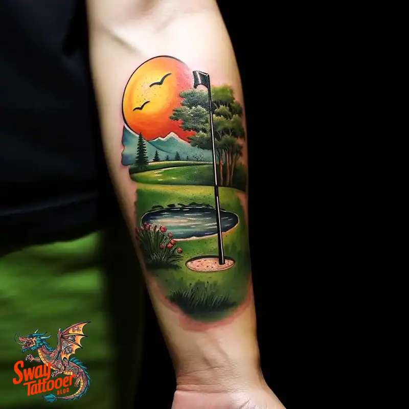 Golf Tattoos: Show Your Passion on the Greens and Your Skin! 10 golf tattoo