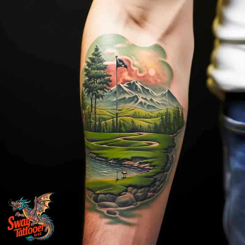 Golf Tattoos: Show Your Passion on the Greens and Your Skin! 8 golf tattoo