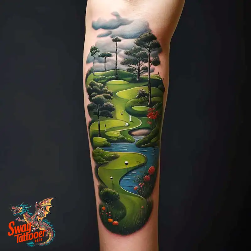 Golf Tattoos: Show Your Passion on the Greens and Your Skin! 7 golf tattoo