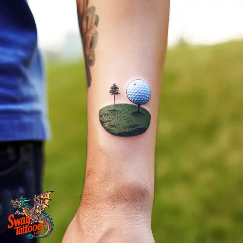 Golf Tattoos: Show Your Passion on the Greens and Your Skin! 2 golf tattoo