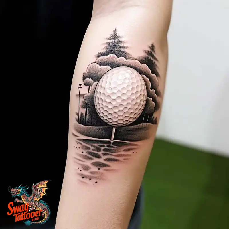Golf Tattoos: Show Your Passion on the Greens and Your Skin! 39 golf tattoo