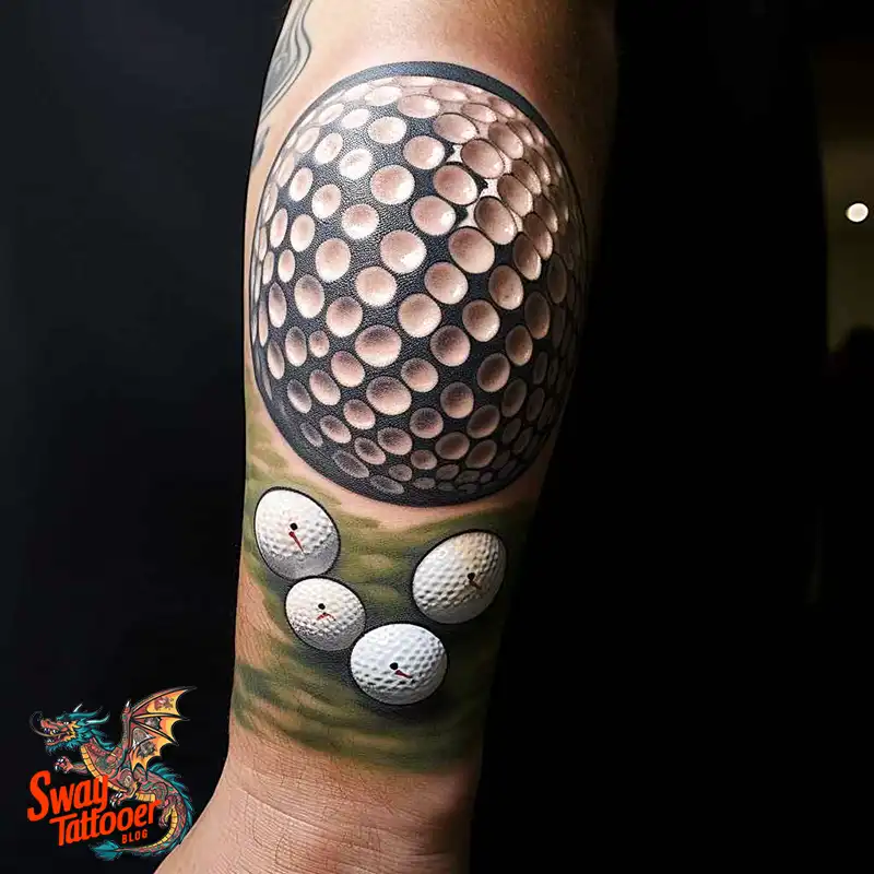 Golf Tattoos: Show Your Passion on the Greens and Your Skin! 40 golf tattoo