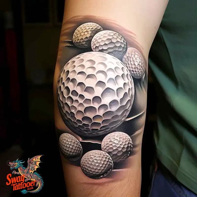 Golf Tattoos: Show Your Passion on the Greens and Your Skin! 41 golf tattoo