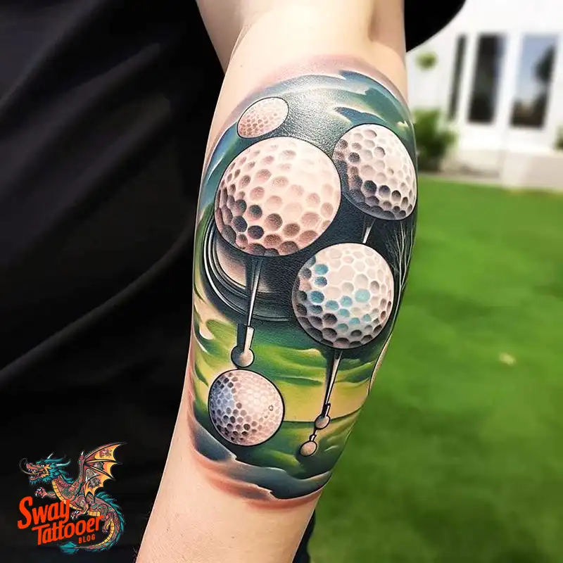 Golf Tattoos: Show Your Passion on the Greens and Your Skin! 42 golf tattoo