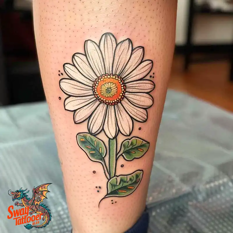 100 Daisy Tattoo Designs: Floral Artistry Ideas 95 daisy flower tattoo