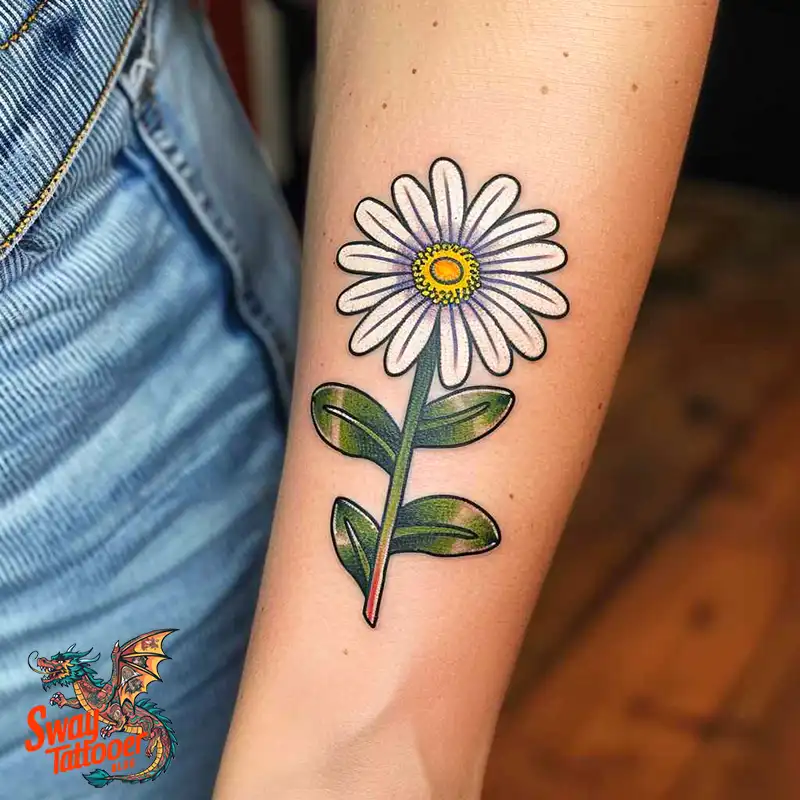 100 Daisy Tattoo Designs: Floral Artistry Ideas 96 daisy flower tattoo